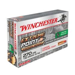 Cartouches WINCHESTER calibre 270WIN EXTREME POINT LEAD FREE 130Grs x20