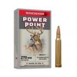 Cartouches WINCHESTER calibre 270win Power point 150grs x20
