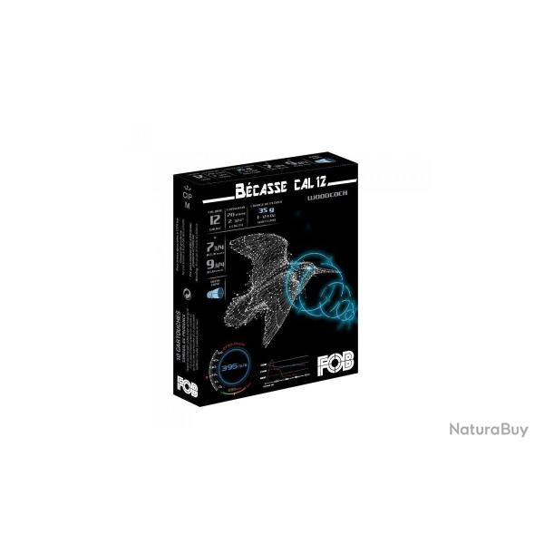 CARTOUCHE FOB BECASSE calibre 12/70 35Grs BJ n7 3/4-9 3/4 x10