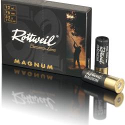 Cartouches ROTTWEIL MAGNUM calibre 12/76 n&deg;2 52G x10