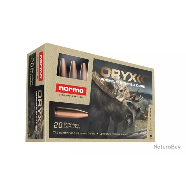 Cartouches NORMA calibre 8X57JRS ORYX 196GR x20