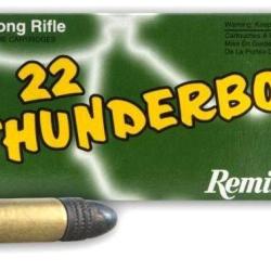 Cartouches REMINGTON THUNDERBOLT HV Calibre 22LR x50