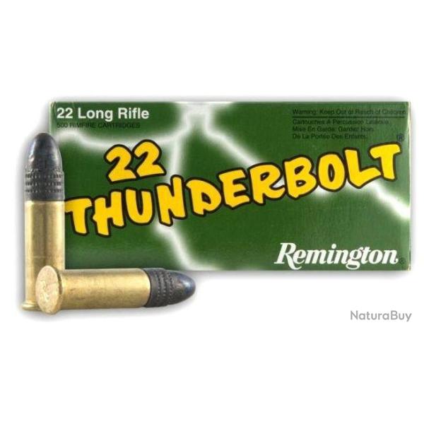 CARTOUCHES REMINGTON THUNDERBOLT HV CALIBRE 22LR X 50
