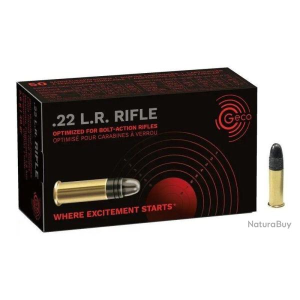 Cartouches GECO calibre 22LR RIFLE X50