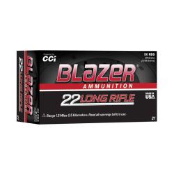 Cartouches CCI BLAZER calibre 22LR 40g x50