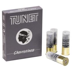 Cartouches TUNET CHEVROTINE SEMI MAGNUM calibre 12/70 12grs bg x10