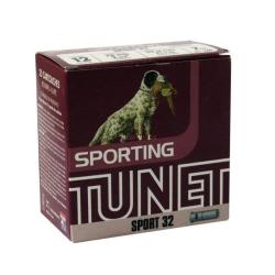 Cartouches TUNET SPORT calibre 12/70 32g n&deg;7-1/2 x25