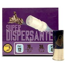 Cartouches TUNET SUPER DISPERSANTE calibre 12 70 36g bourre dispersante x10