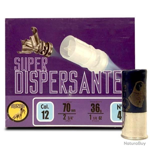 Cartouches TUNET SUPER DISPERSANTE calibre 12 70 36g bourre dispersante x10
