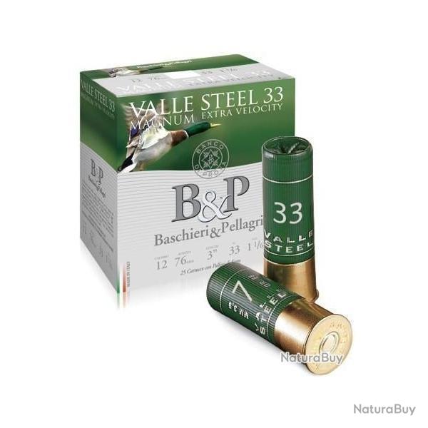 Cartouches B&D magnum extra velocity calibre 12/76 33g n�4 x25