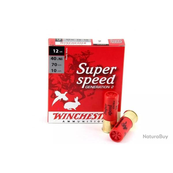 Cartouches WINCHESTER SUPER SPEED G2 calibre 12/70 40G n�6 x10