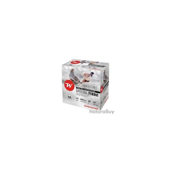 Cartouches WINCHESTER SPECIAL FIBRE calibre 12 70 36g BG x25
