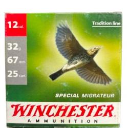 Cartouches WINCHESTER MIGRATEUR calibre 12/67 32g BJ n&deg;7.5 X25