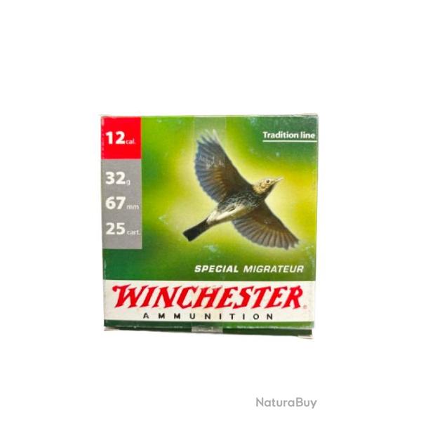 Cartouches WINCHESTER MIGRATEUR calibre 12/67 32g BJ n�7.5 X25