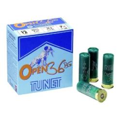 Cartouches TUNET OPEN calibre 12/70 36 BG 7.5 x25