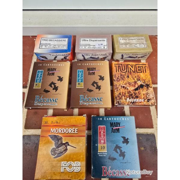 Lot 64 cartouches calibre 12 spciales bcasse