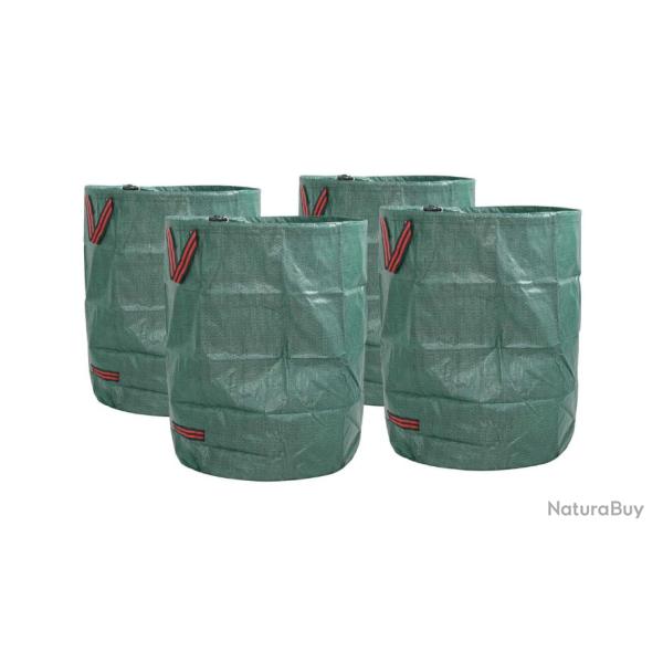 Sacs  dchets de jardin 4 pcs vert 79 x 79 x 99,5 cm polypropylne pliable pratique rangement