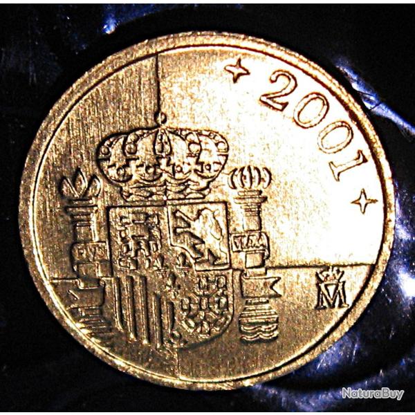 Espagne piece de 1 peseta 2001  superbe
