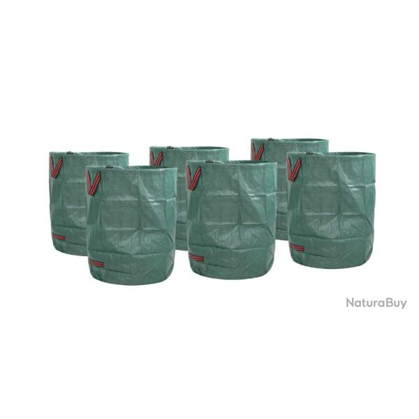 Sacs  dchets de jardin 12 pcs vert 66 x 66 x 83,5 cm polypropylne pliable pratique rangement