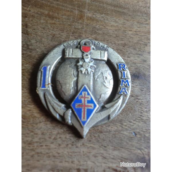 insigne 1� r�giment d infanterie coloniale / drago paris