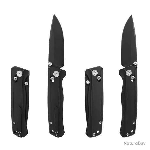 Couteau CMB Made Knives Braveman Lame Acier S35VN Manche Titane Black IKBS Axis Lock CMB17B