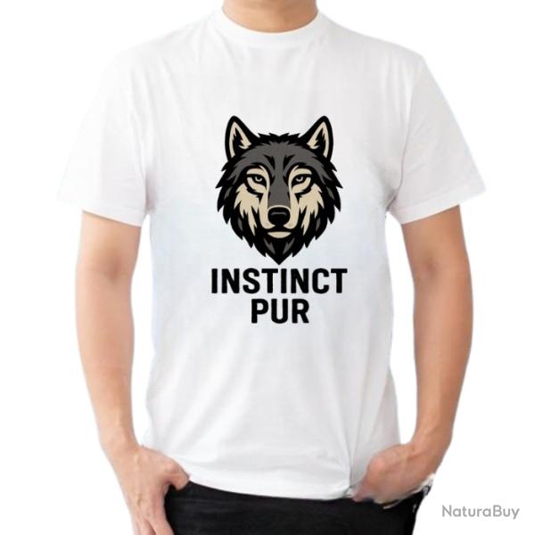 Tee-shirt loup "Instinct pur"