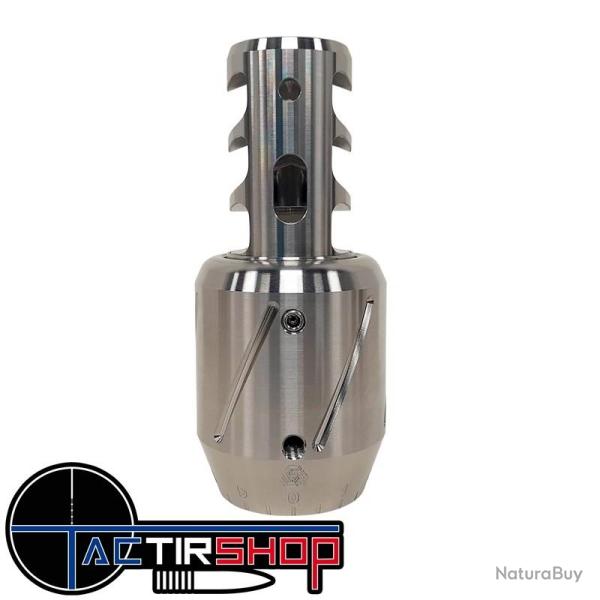 Combo Tuner Frein de bouche Spearhead Tuner Muzzle Brake Combo 3 Port Stainless 22lr / 223 / 6mm 1/2