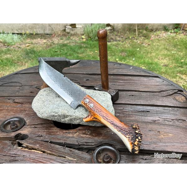 Couteau de chasse Corse - Fabien Cazorla manche bois ce cerf