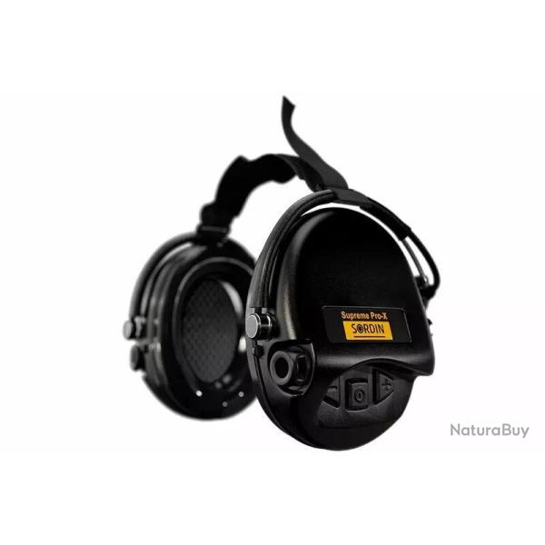 Casque Supr�me Pro-X serre nuque noir SORDIN