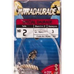 Bas de ligne mer ragot mitraillette mitradaurade N2 0,46mm