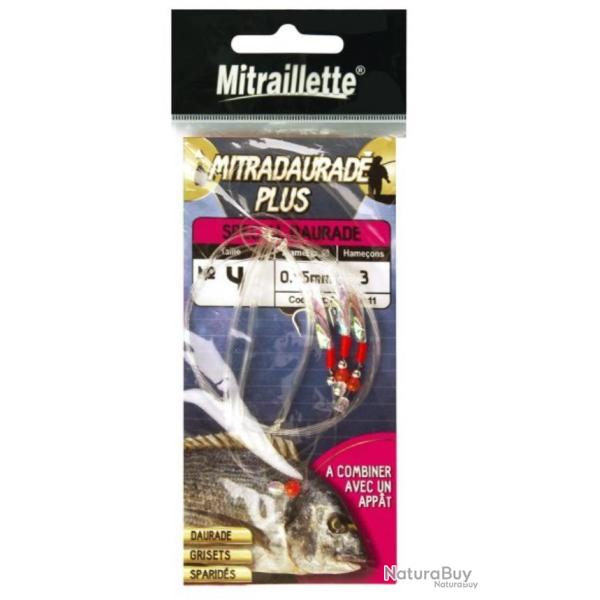 Bas de ligne mer ragot mitraillette mitradaurade N1/0 0,56mm X3