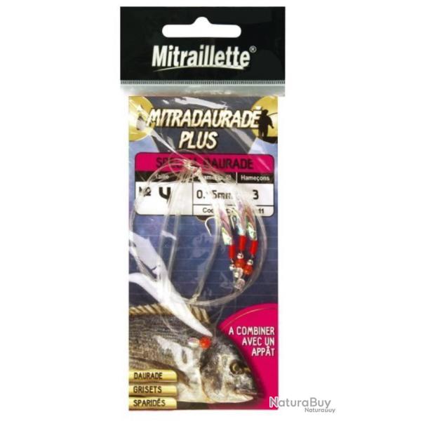 Bas de ligne mer ragot mitraillette mitradaurade N1/0 0,56mm X3
