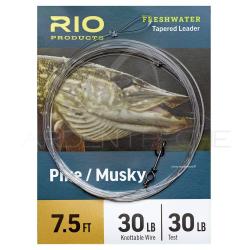 Bas de ligne RIO Pike/Musky 2,30 m 20LB