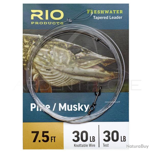Bas de ligne RIO Pike/Musky 2,30 m 30LB