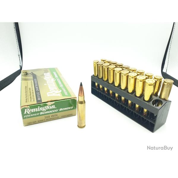 BOITE DE 20 MUNITIONS REMINGTON CALIBRE 308WIN - SCIROCCO