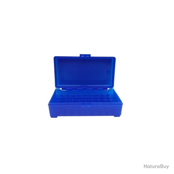 Boite de rangement bleue 50 munitions cal 9mm