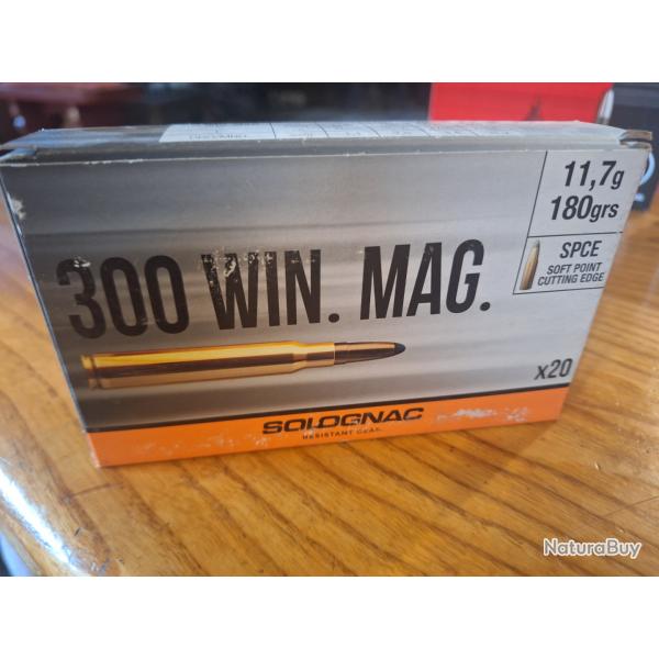 Une bo�te de balle solognac 300 win mag 180 gr