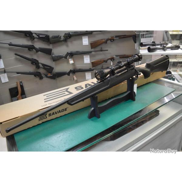 SAVAGE AXIS XP  EN 308W GAUCHER  + LUNETTE WEAVER 3-9X40+ SILENCIEUX GHOST 50   NEUVE
