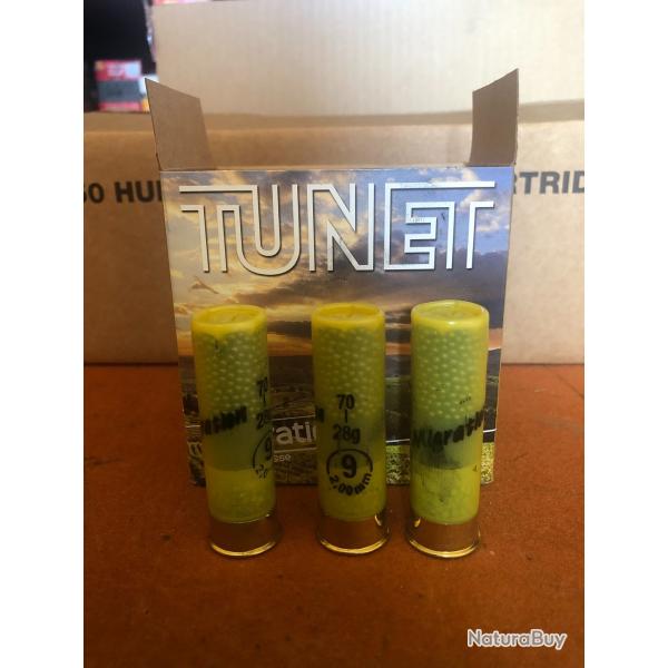 Cartouches Tunet Migration cal 20 plomb 9 - par carton de 250 cartouches (10 boites)