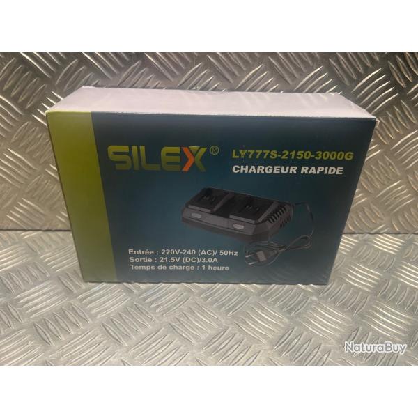 Silex chargeur double batterie 20V lithium pour outils bricolage visseuse perceuse scie cle a choc
