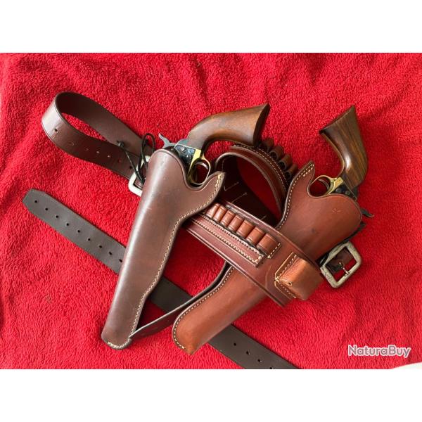 CEINTURON  2  HOLSTERS