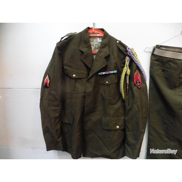 Tenue de sortie d'hiver de Para RPIMA - Arme Franaise - Pantalon et veste - grade Caporal / Chef