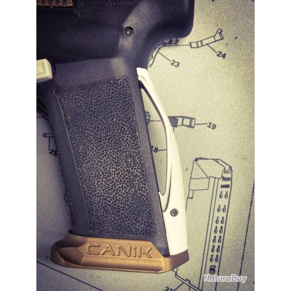 Grip custom "Mod11" GRIS CLAIR Canik TTI / METE / RIVAL