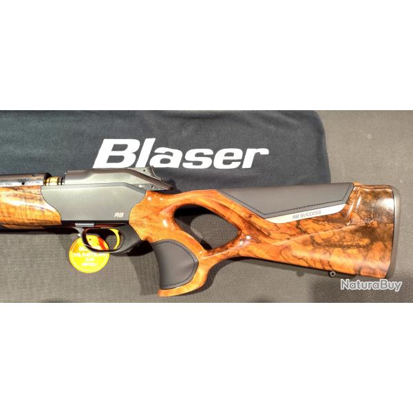 Blaser R8 success cuir Noir Grade 7 , calibre std ,non flt , titane medaillon