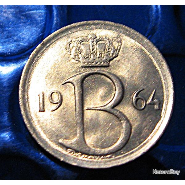 Belgie  piece de 25 centimes 1964  superbe