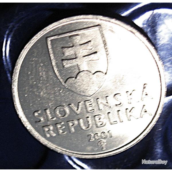 Slovaquie  piece de 5 koruna  2001 superbe
