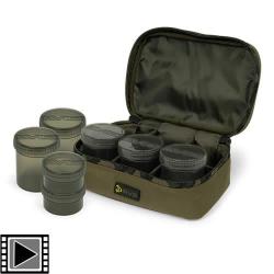 Trousse &agrave; Booster Avid Carp RVS Hookbait Pouch 8 Pots