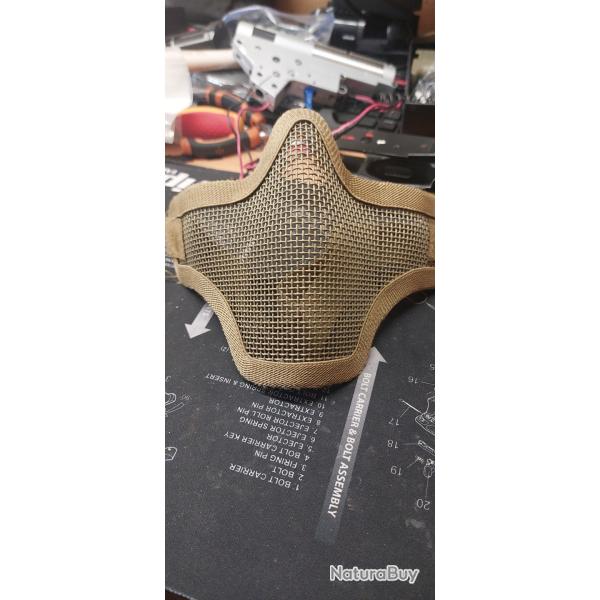 Masque bas beige airsoft