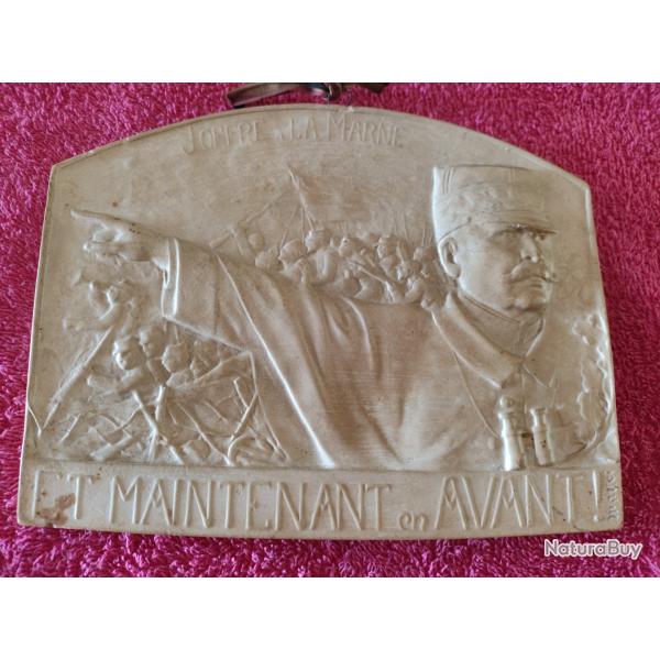 Bas reliefs "Mattei" ,Joffre � la Marne 1914-1918 ww1