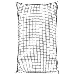 Filet pour remorque avec corde &eacute;lastique noir 2,5x1,5 m PP